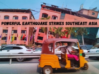 Powerful earthquake strikes southeast Asia