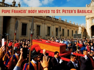 Pope Francis' body moved to St. Peter's Basilica