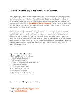 Limited Offer Buy Now Verified PayPal Accounts