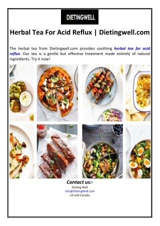 Herbal Tea For Acid Reflux | Dietingwell.com