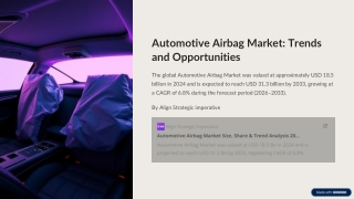 Automotive Airbag Market: Trends, Growth, and Forecasts 2026–2033