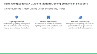 A Guide to Modern Lighting Solutions in Singapore