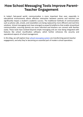 How School Messaging Tools Improve Parent-Teacher Engagement