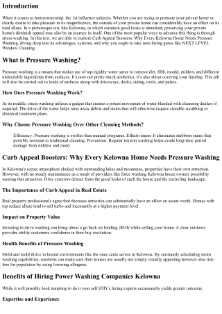 Curb Appeal Boosters: Why Every Kelowna Home Needs Pressure Washing