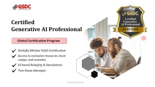 Upgrade Your Expertise with the Generative AI Professional Certification