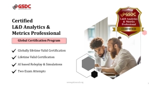 What to Expect from an L&D Analytics and Metrics Certification Program
