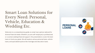 Smart Funding Options: From Wedding Dreams to Travel & Education Loans for Every