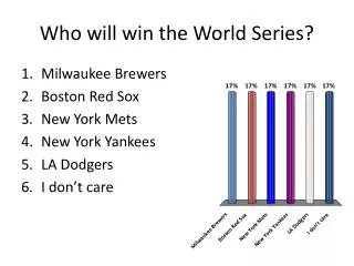 Who will win the World Series?